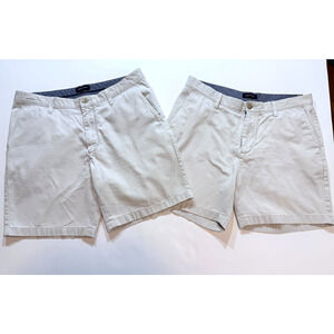 Nautica Bundle of 2 Men's Khaki Shorts Size 35